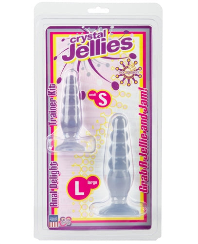 Crystal Jellies Anal Delight Trainer Kit - Clear - Not Very Vanilla