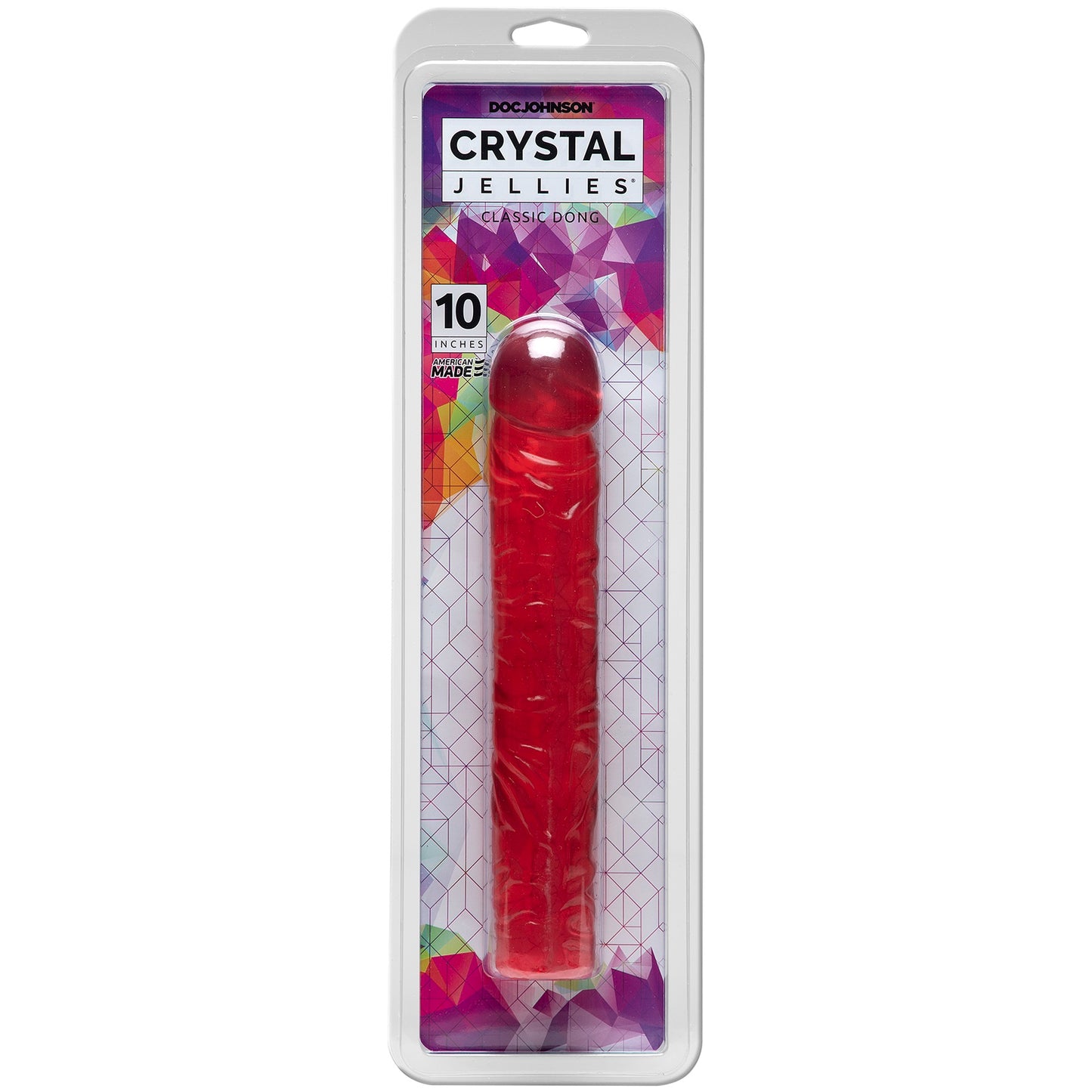 Crystal Jellies Classic Dong 10 Inch - Pink - Not Very Vanilla