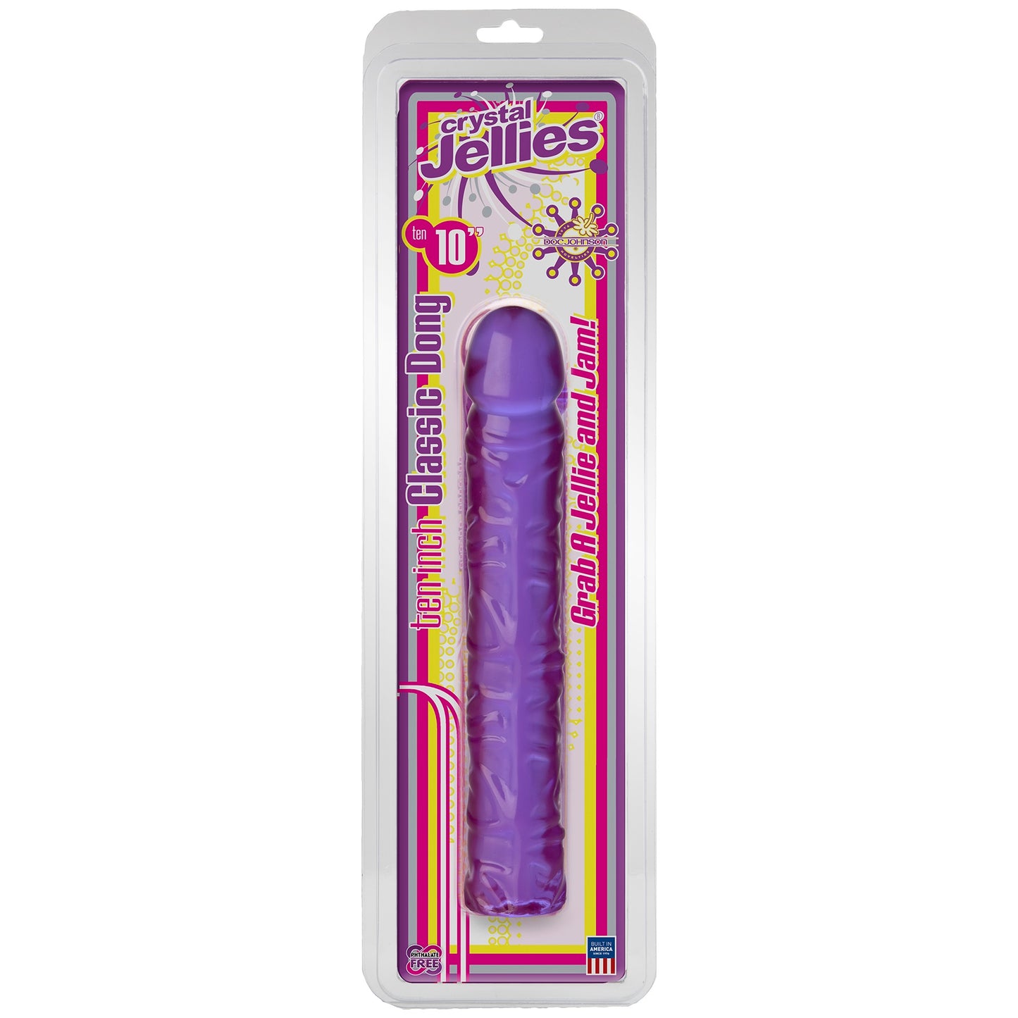 Crystal Jellies Classic Dong 10 Inch - Purple - Not Very Vanilla