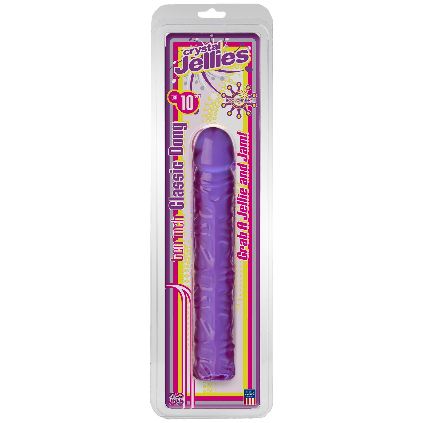 Crystal Jellies Classic Dong 10 Inch - Purple - Not Very Vanilla