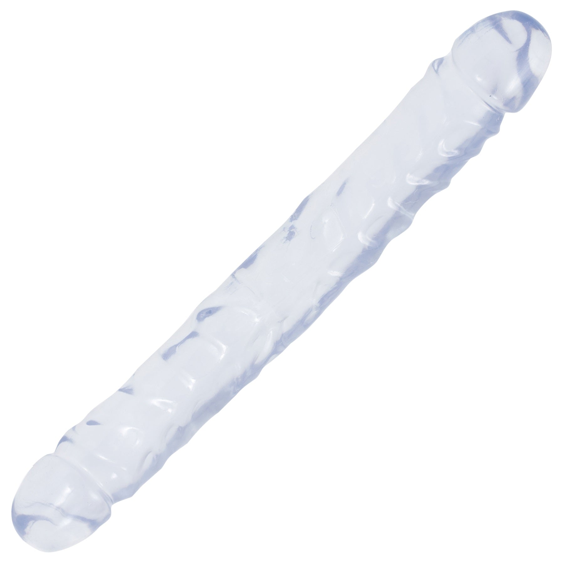 Crystal Jellies Jr Double Dong 12 Inch - Clear - Not Very Vanilla