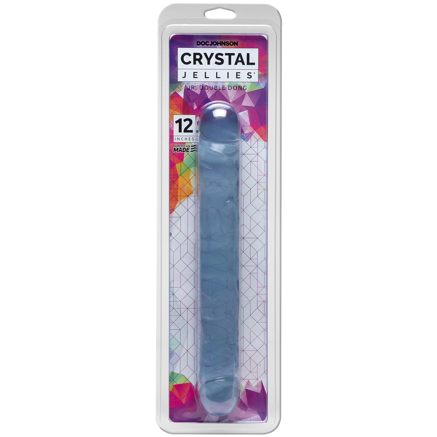 Crystal Jellies Jr Double Dong 12 Inch - Clear - Not Very Vanilla