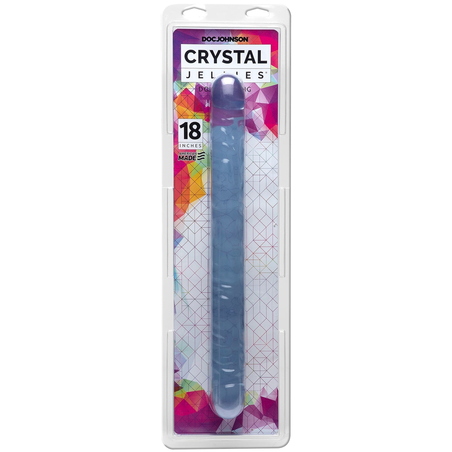 Crystal Jellies 18 Inch Double Dong - Clear - Not Very Vanilla