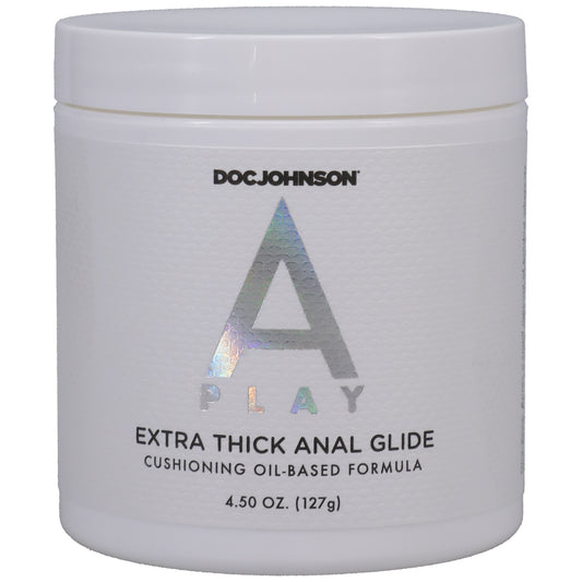 A-Play - Extra Thick Anal Glide - Cushioning Oil-Based Formula - 4.5 Fl. Oz. - Bulk - Not Very Vanilla