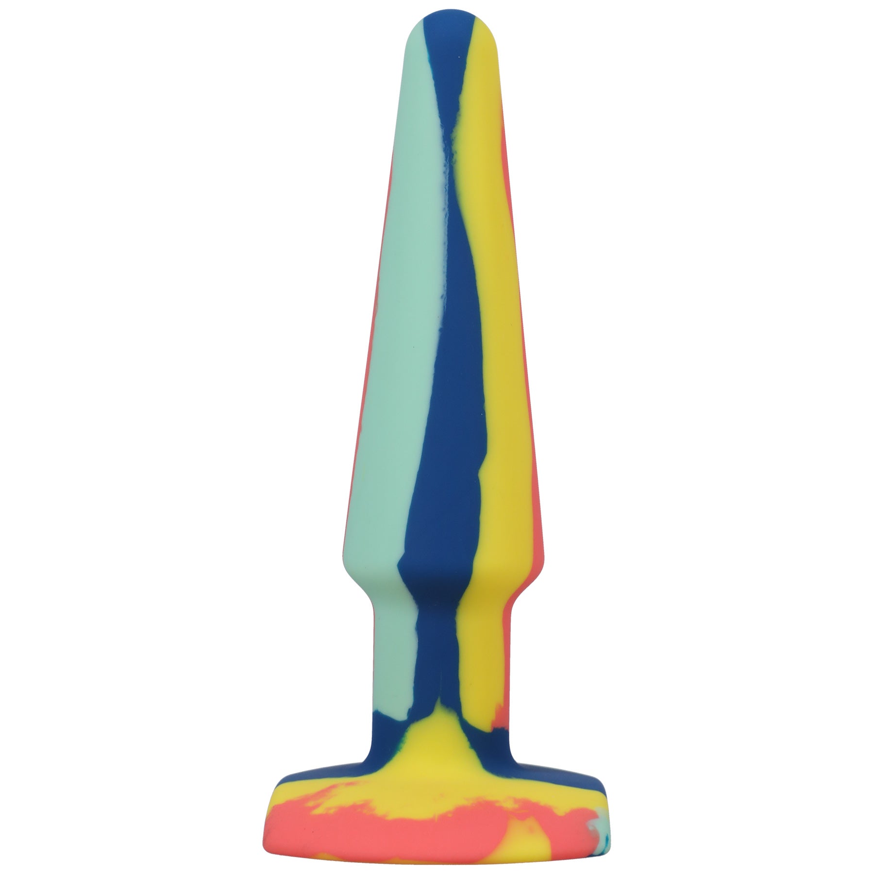 A-Play Groovy Silicone Anal Plug 5 Inch - Sunrise - Not Very Vanilla