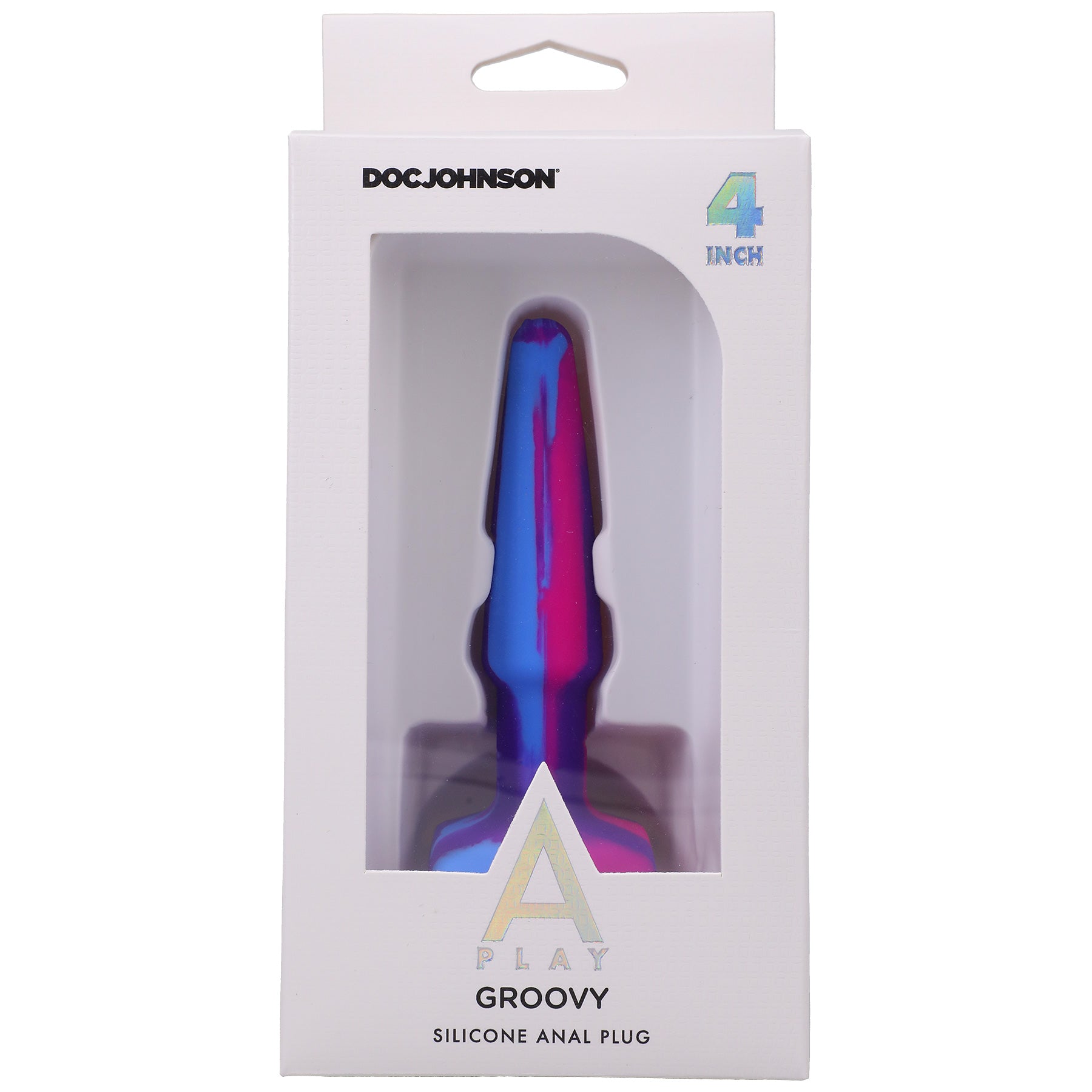 A-Play Groovy Silicone Anal Plug 4 Inch - Berry - Not Very Vanilla