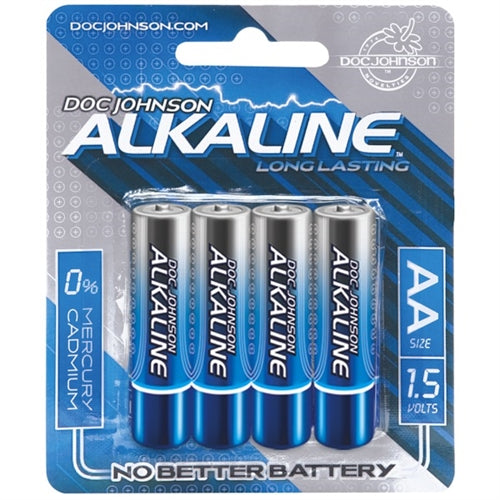 Doc Johnson Alkaline Batteries - AA - 4 Pack - Not Very Vanilla