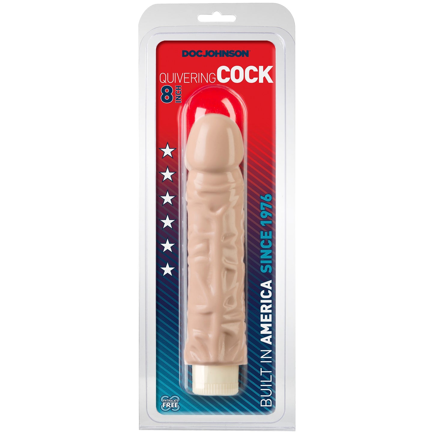 Quivering Cock 7 Inch - White - Not Very Vanilla