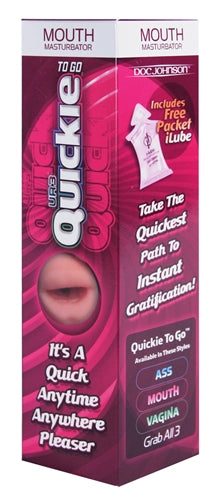 Quickies to Go Ultraskyn Masturbator - Mouth - Not Very Vanilla