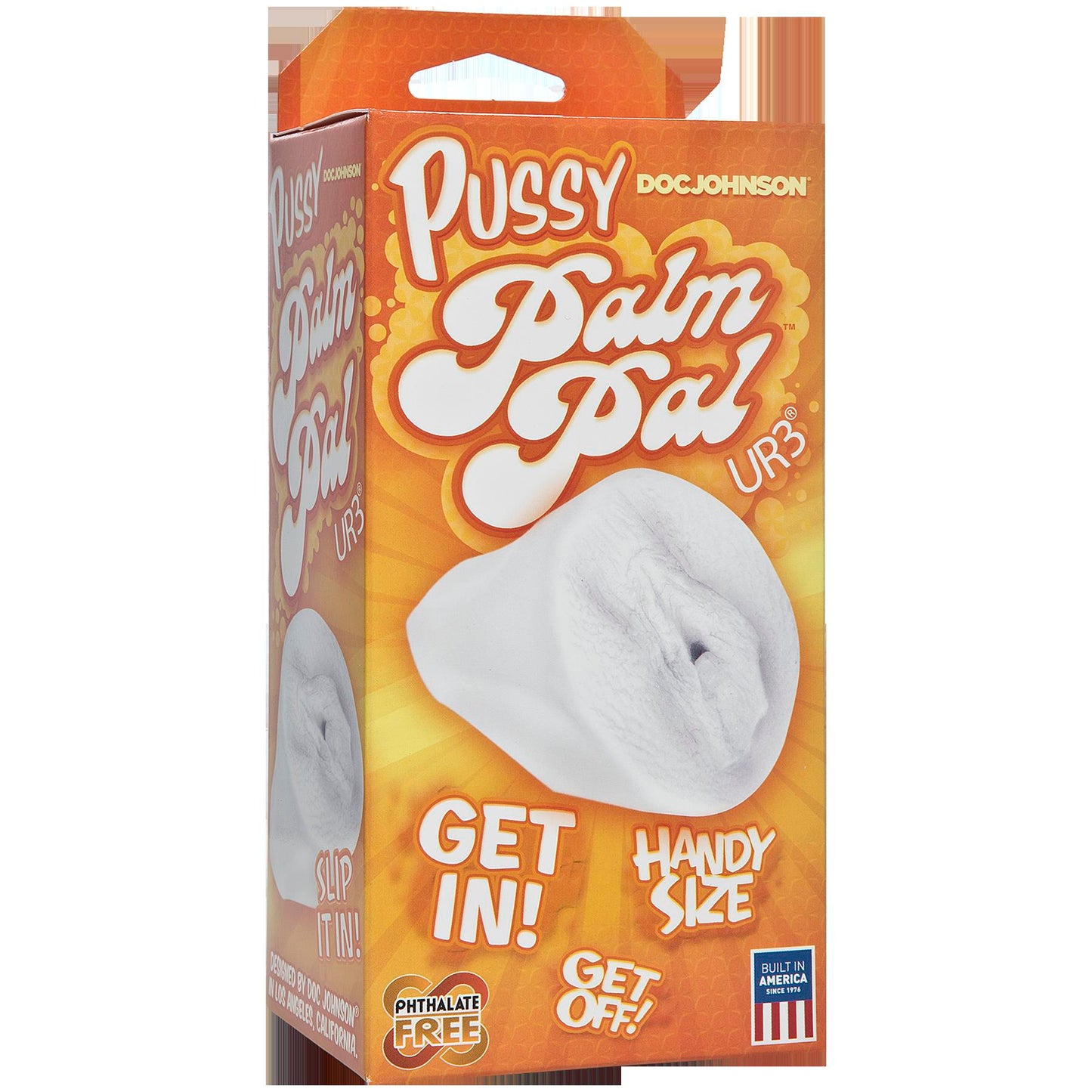 Palm Pal Frosted Ultraskyn Masturbator - Pussy - Clear - Not Very Vanilla