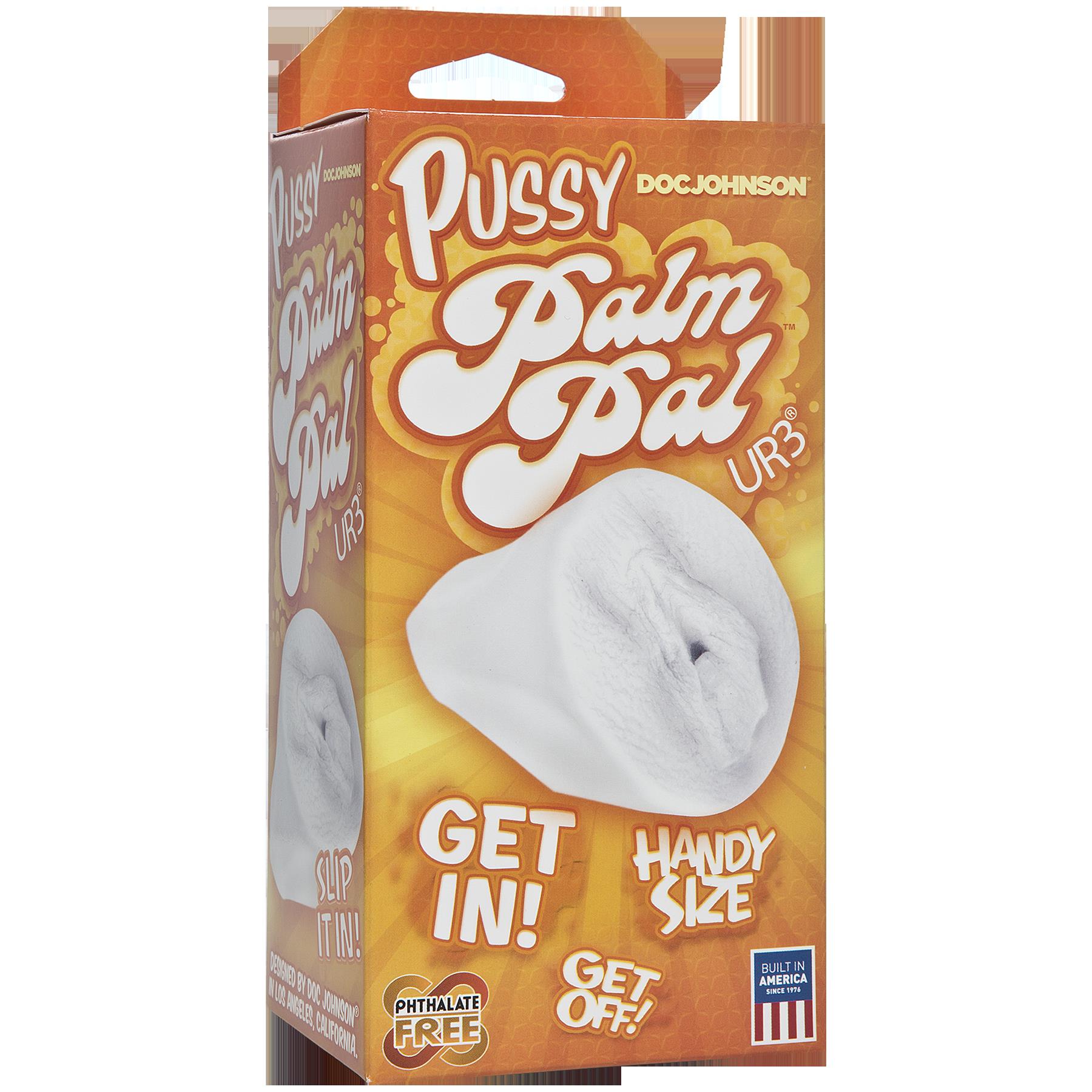 Palm Pal Frosted Ultraskyn Masturbator - Pussy - Clear - Not Very Vanilla