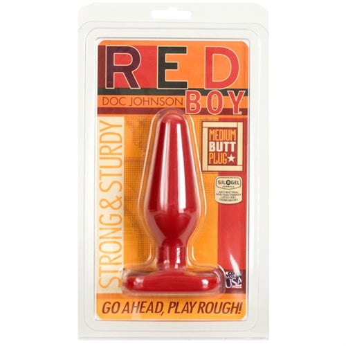 Red Boy Medium Butt Plug - Not Very Vanilla