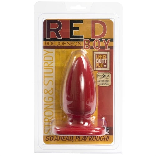 Red Boy Large 5 Inch Butt Plug - Not Very Vanilla