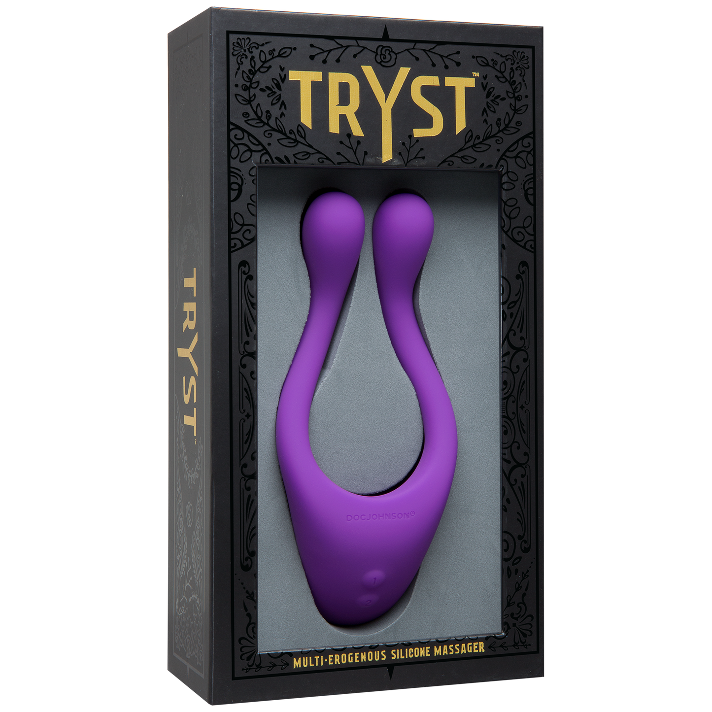 Tryst Multi Erogenous Zone Silicone Massager - Purple - Not Very Vanilla