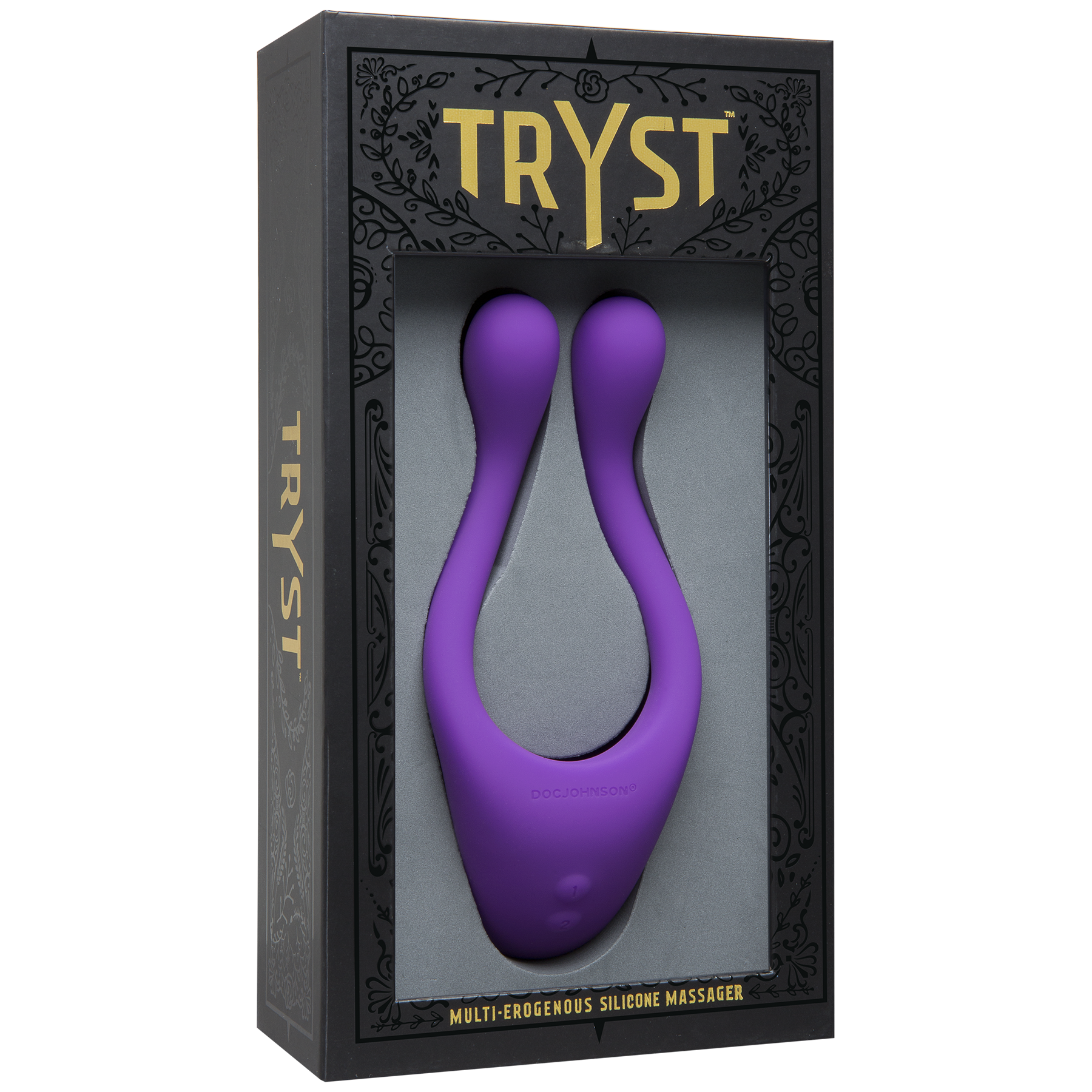 Tryst Multi Erogenous Zone Silicone Massager - Purple - Not Very Vanilla