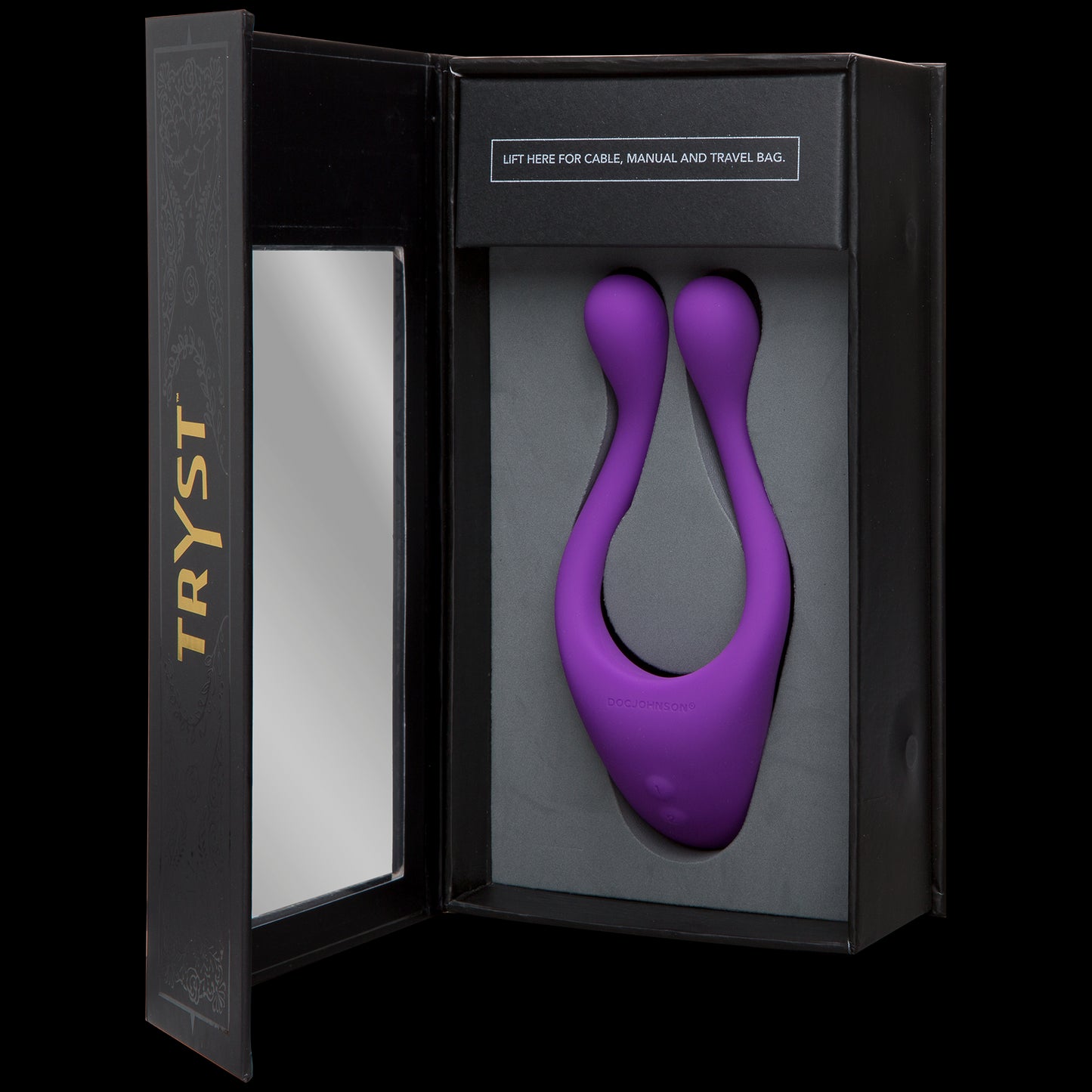 Tryst Multi Erogenous Zone Silicone Massager - Purple - Not Very Vanilla