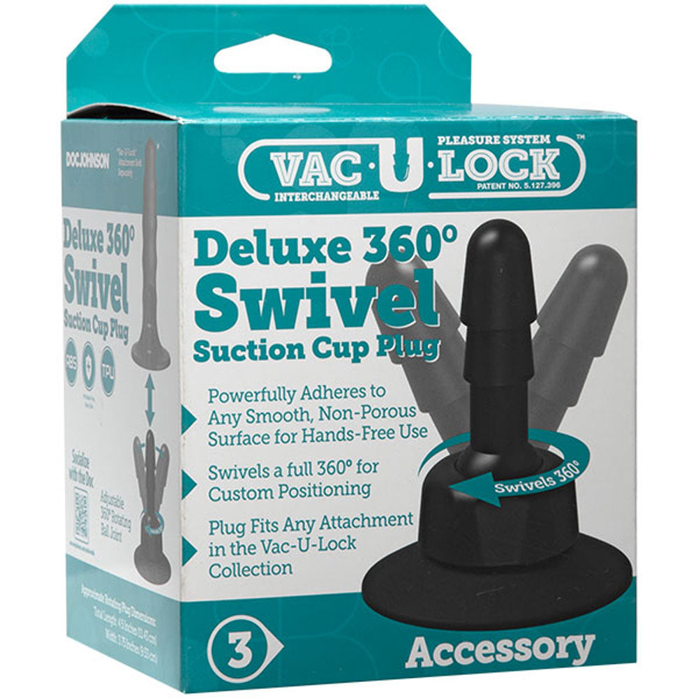 Vac-U-Lock - Deluxe 360 Swivel Suction Cup Plug - Not Very Vanilla