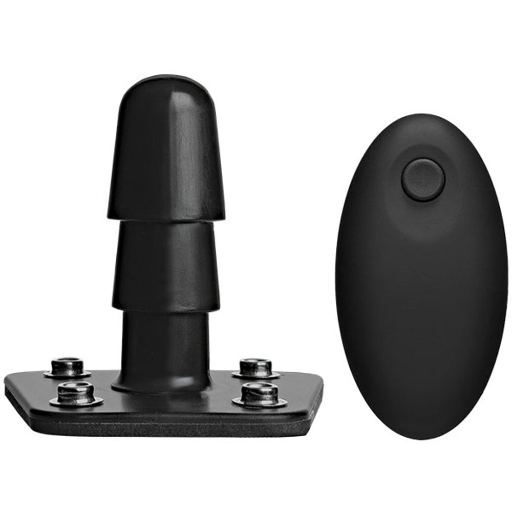 Vac-U-Lock - Vibrating Plug With Snaps & Wireless Remote - Black - Not Very Vanilla