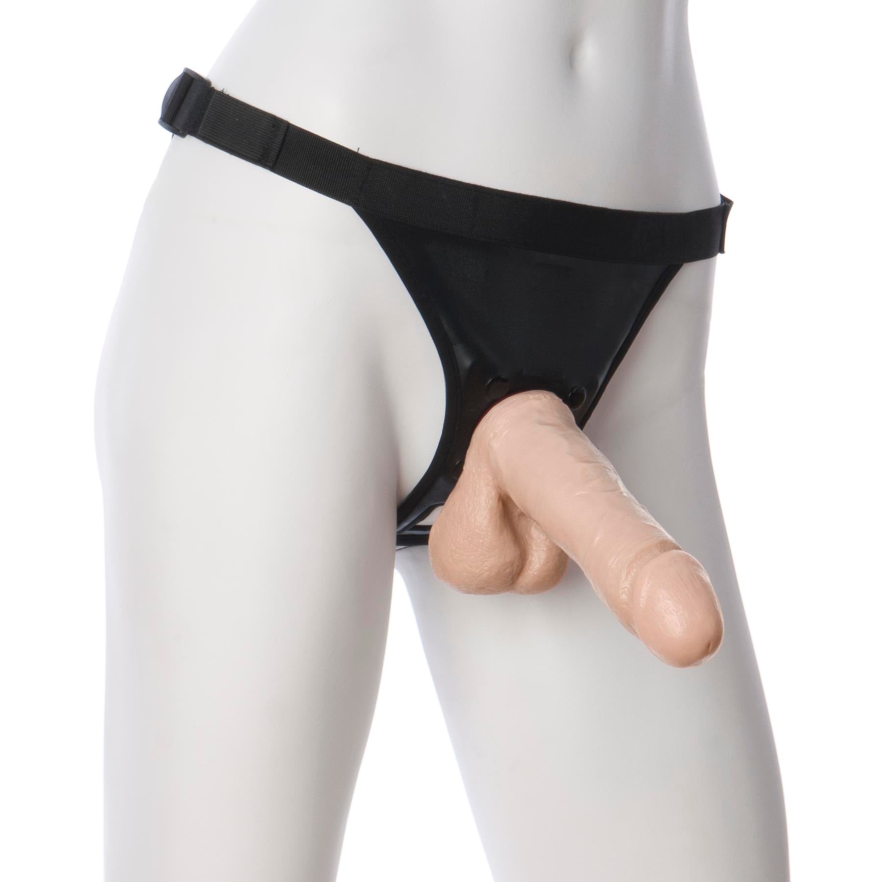 Vac-U-Lock 6 Inch Realistic Cock - White - Not Very Vanilla