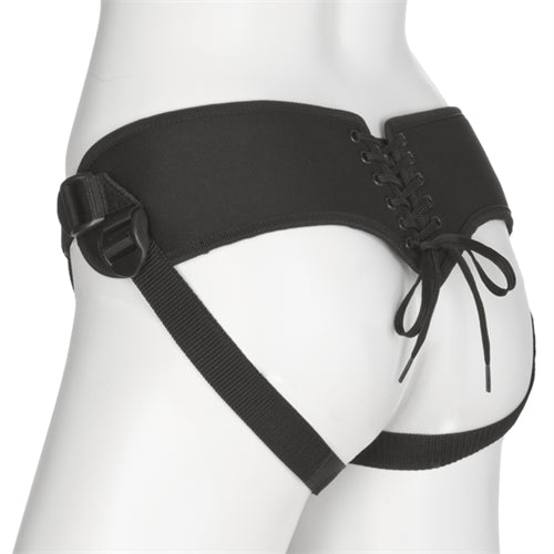 Vac-U-Lock Platinum Edition Corset Harness - Black - Not Very Vanilla