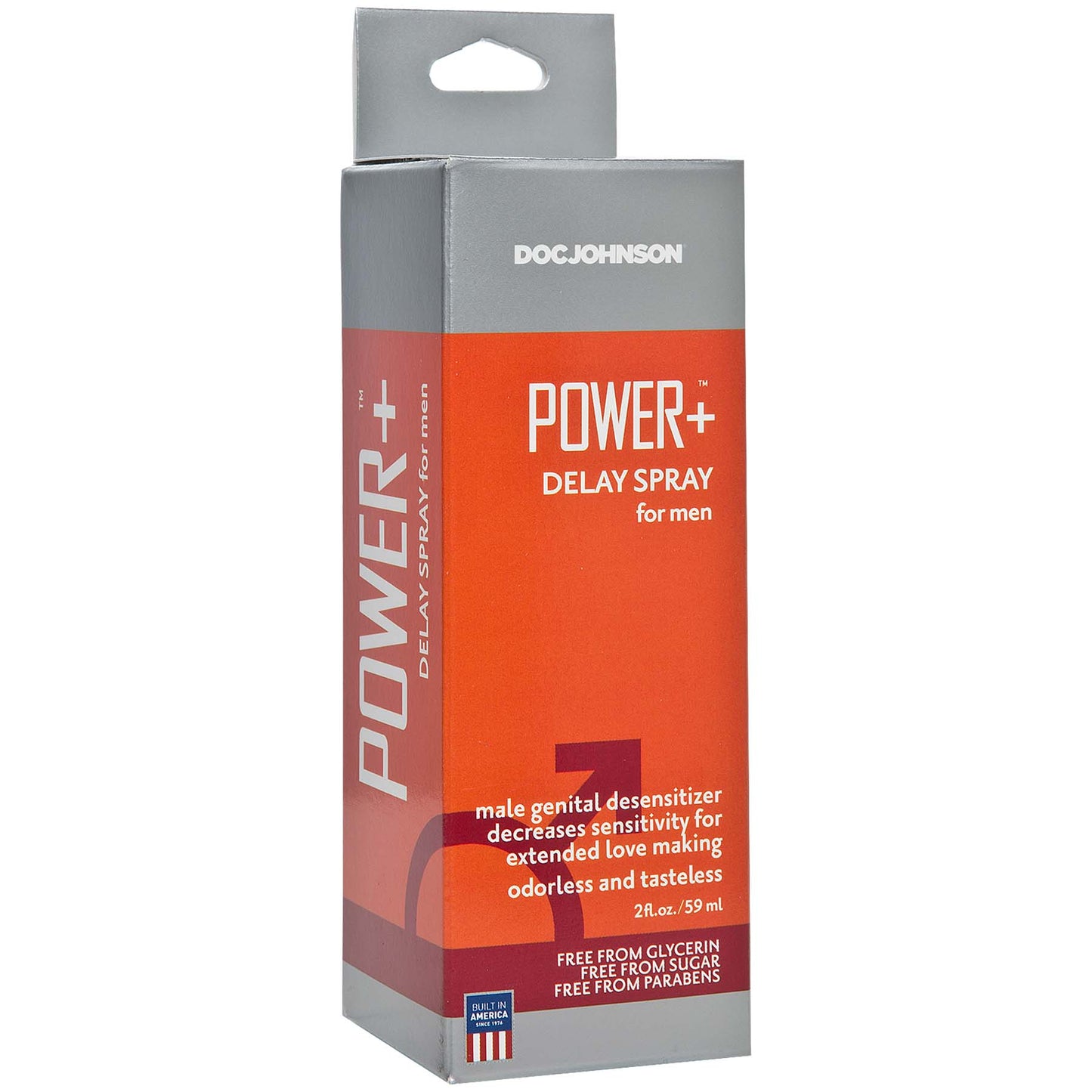 Power Plus Delay Spray for Men - 2 Fl. Oz. - Boxed - Not Very Vanilla