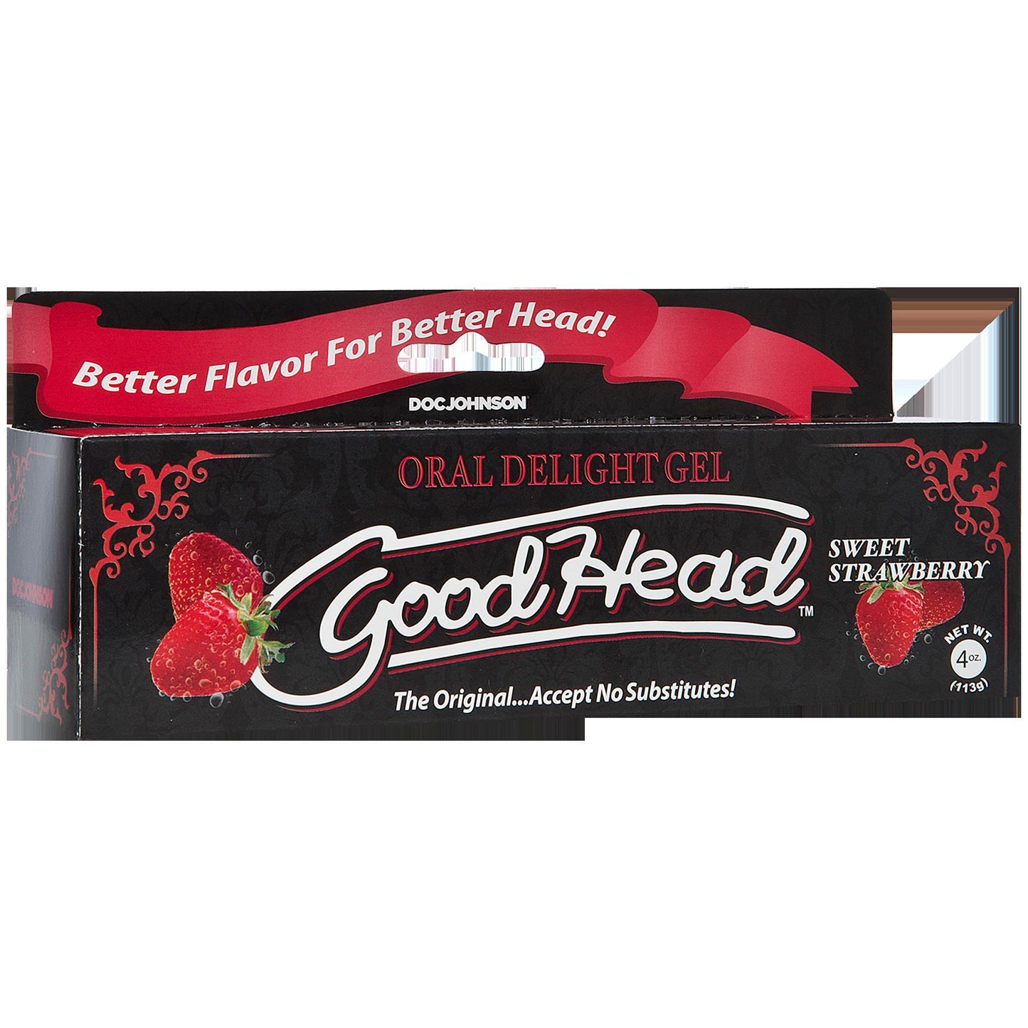 Good Head Oral Delight Gel 4 Oz - Sweet Strawberry - Not Very Vanilla