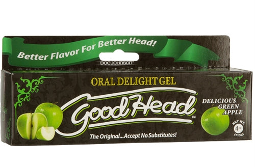 Good Head Oral Delight Gel 4 Oz - Green Apple - Not Very Vanilla