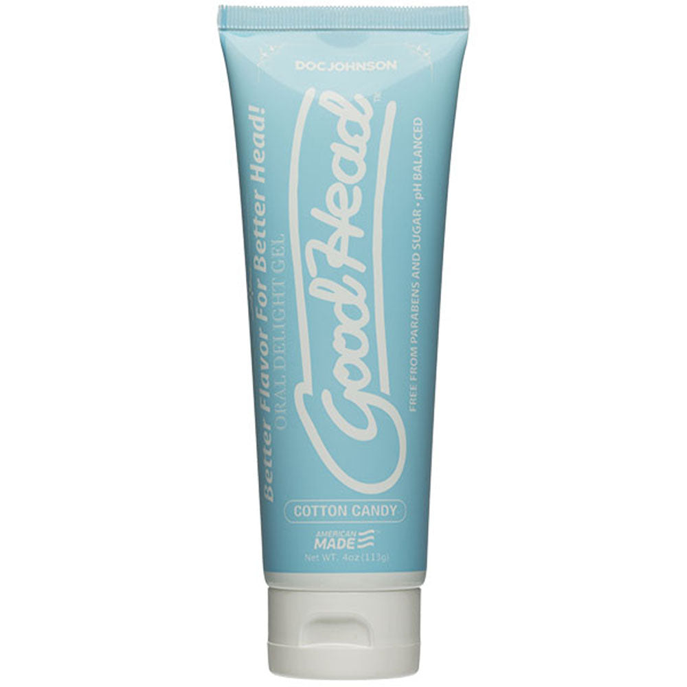 Goodhead - Oral Delight Gel - 4 Oz Tube - Cotton Candy - Not Very Vanilla