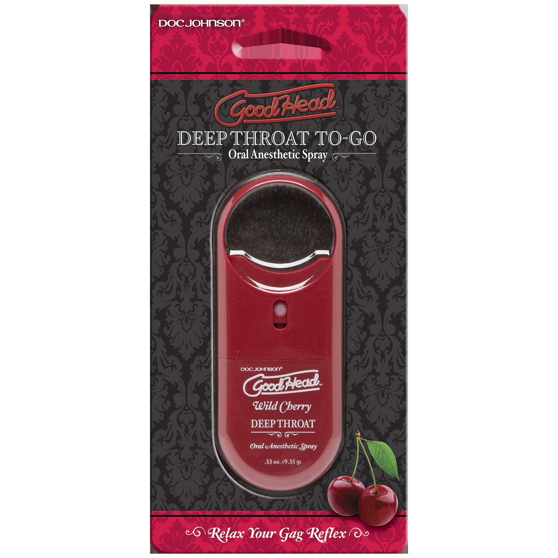 Goodhead to Go Deep Throat Spray - Wild Cherry - Not Very Vanilla