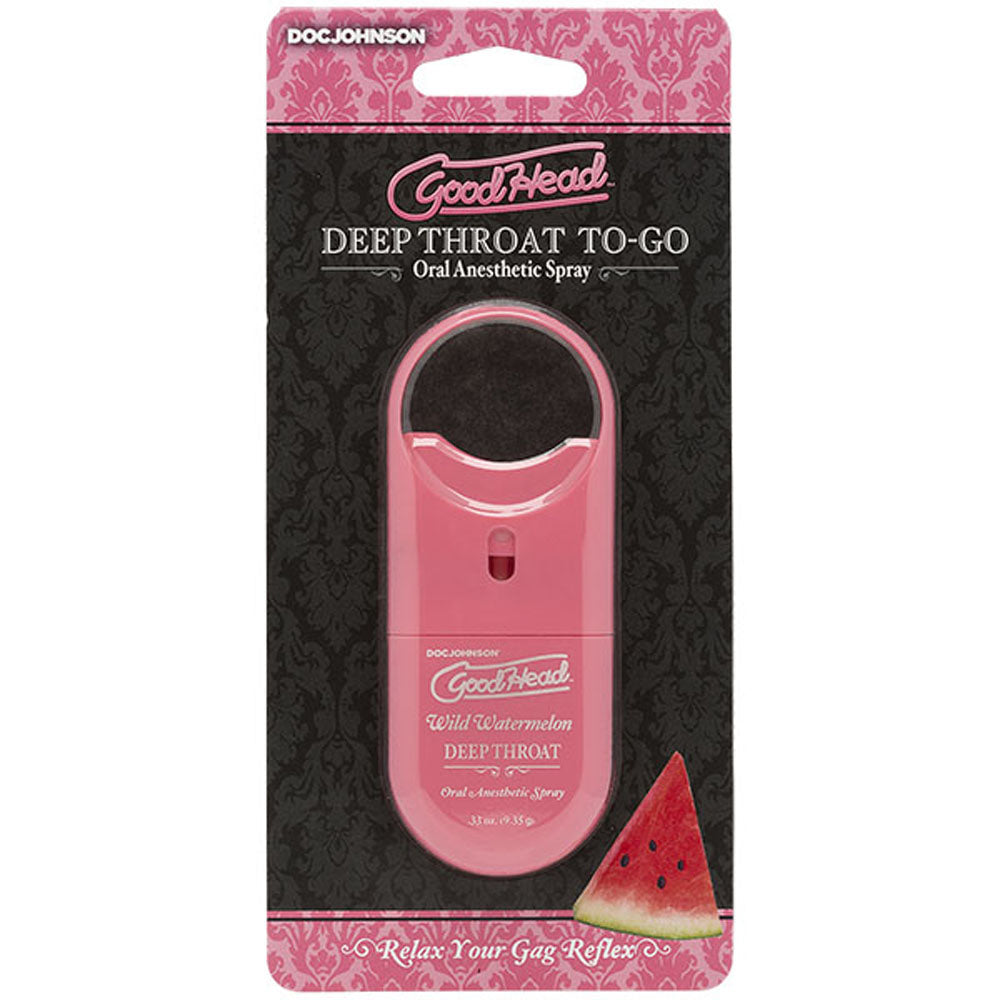 Goodhead - Deep Throat Spray to-Go - Wild Watermelon - .33 Oz. - Not Very Vanilla