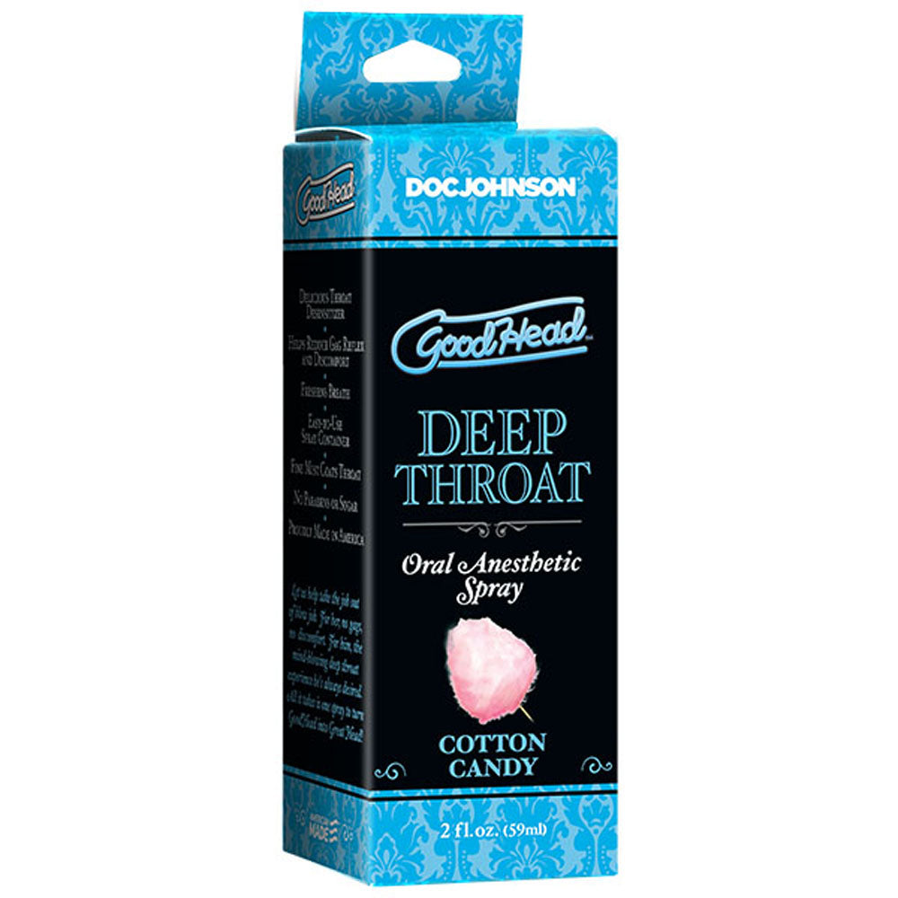 Goodhead - Deep Throat Spray - Cotton Candy - 2 Fl. Oz. - Not Very Vanilla