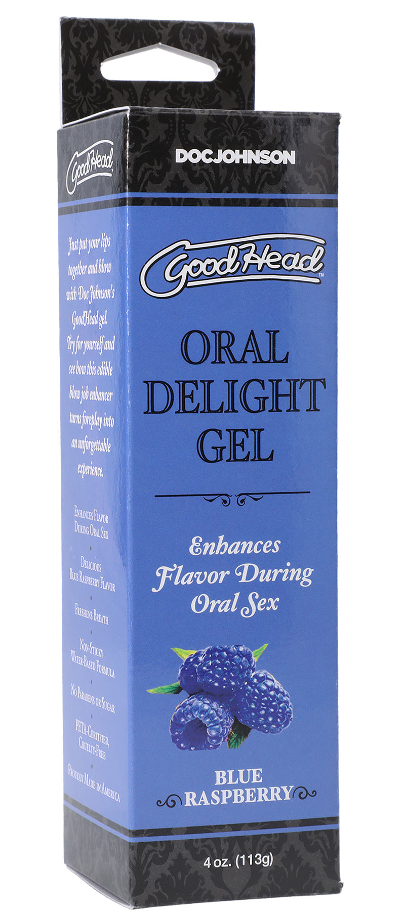 Goodhead - Oral Delight Gel - Blue Raspberry - 4 Oz. - Not Very Vanilla