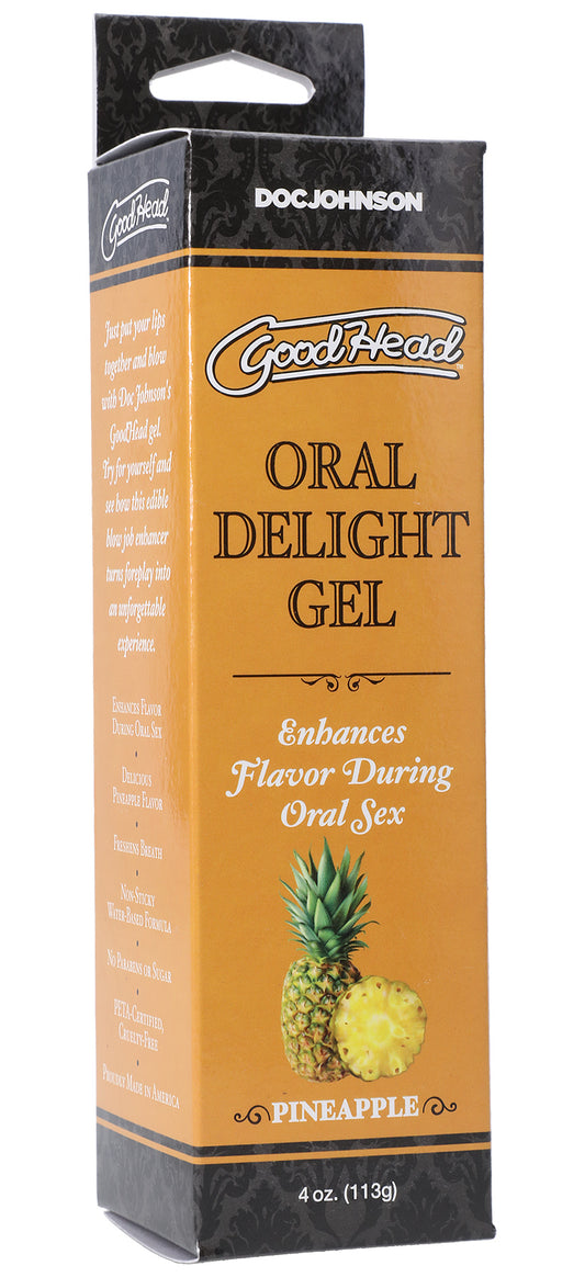 Goodhead - Oral Delight Gel - Pineapple - 4 Oz. - Not Very Vanilla