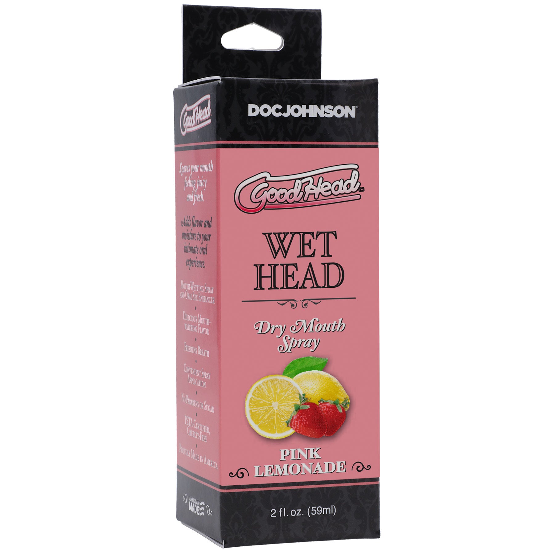 Goodhead - Wet Head - Dry Mouth Spray - Pink Lemonade - 2 Fl. Oz. (59ml) - Not Very Vanilla