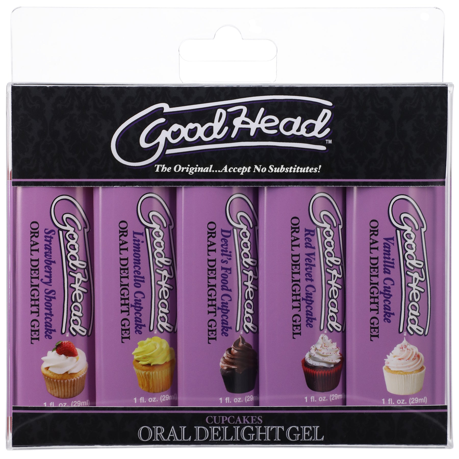 Goodhead - Oral Delight Gel - Cupcake - 5 Pack - 1 Fl. Oz. - Not Very Vanilla