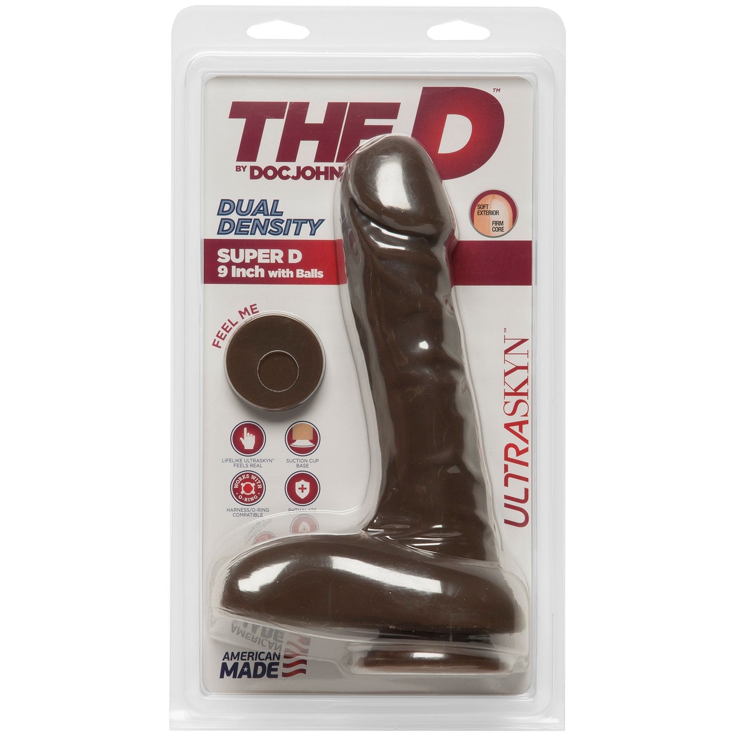 The D - Super D 9 Inch With Balls - Chocolate - Not Very Vanilla