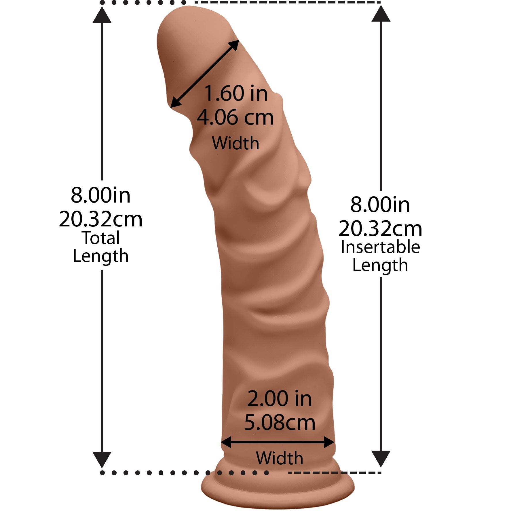 The D - Ragin' D 8 Inch - Caramel - Not Very Vanilla