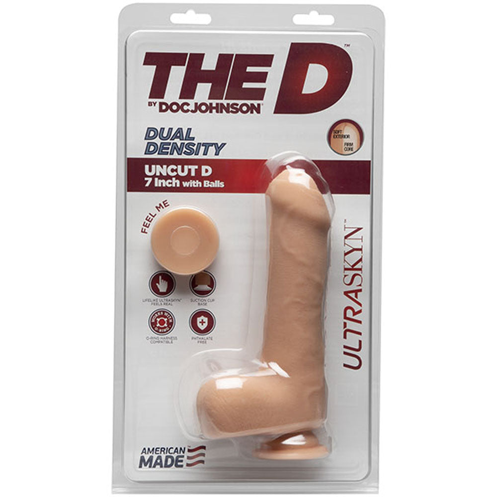 The D - Uncut D - 7 Inch With Balls - Ultraskyn - Vanilla - Not Very Vanilla