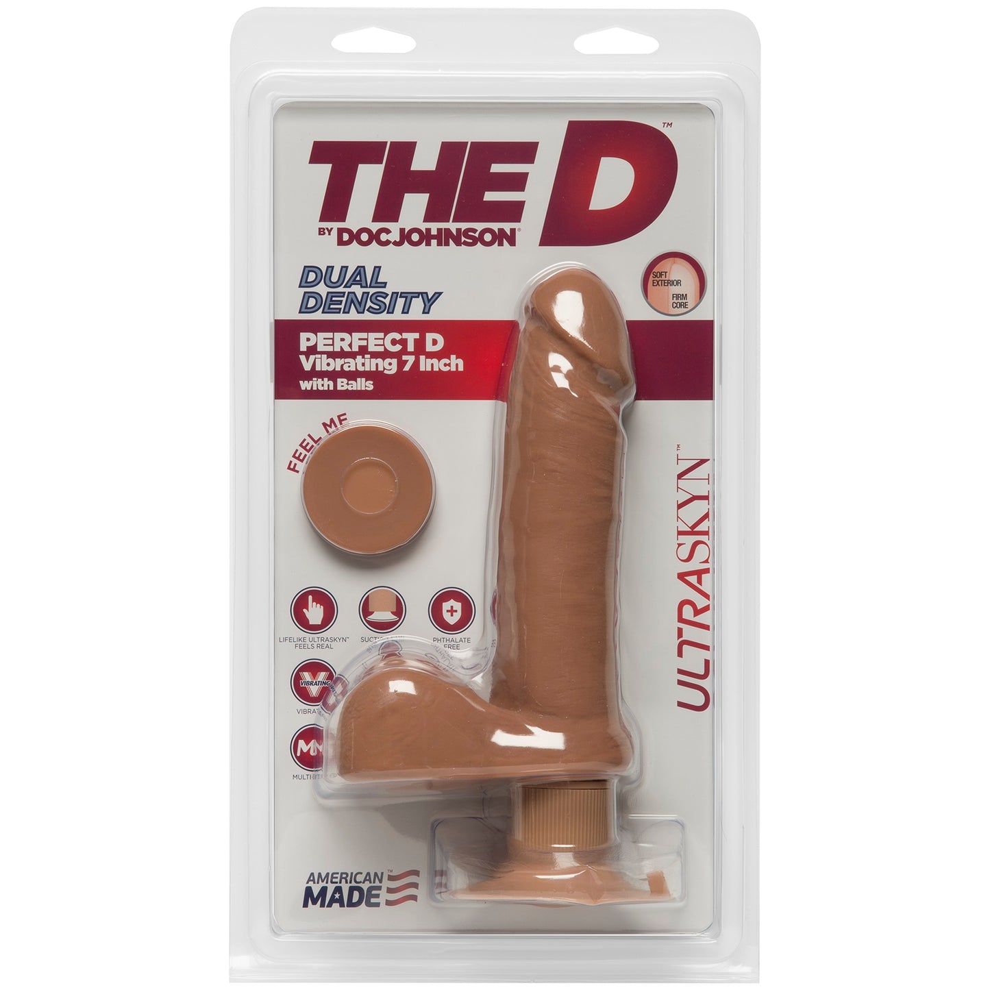 The D - Perfect D Vibrating 7" - Caramel