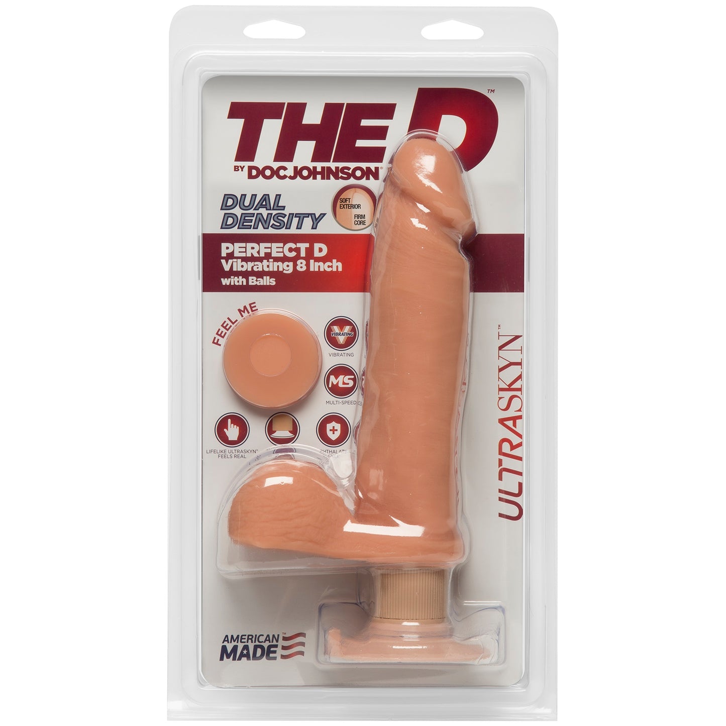 The D - Perfect D Vibrating 8" - Vanilla