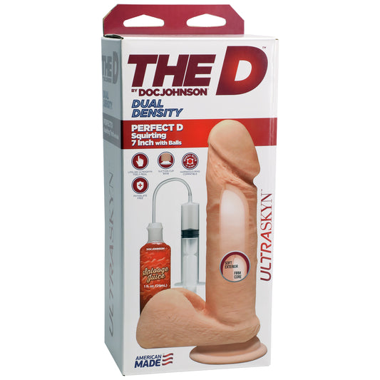 The D - Perfect D - Squirting 7 Inch With Balls - Not Very Vanilla