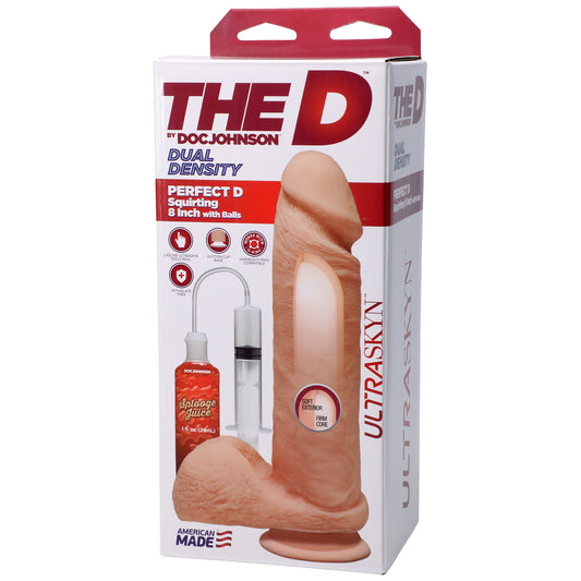 The D - Perfect D - Squirting 8 Inch With Balls - Not Very Vanilla