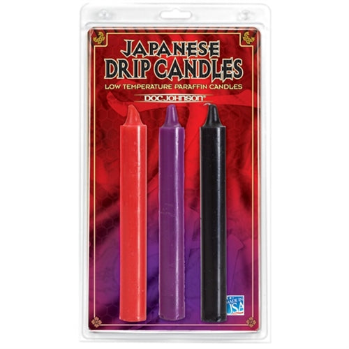 Japanese Drip Candles Set of 3 - Assorted Colors - Not Very Vanilla