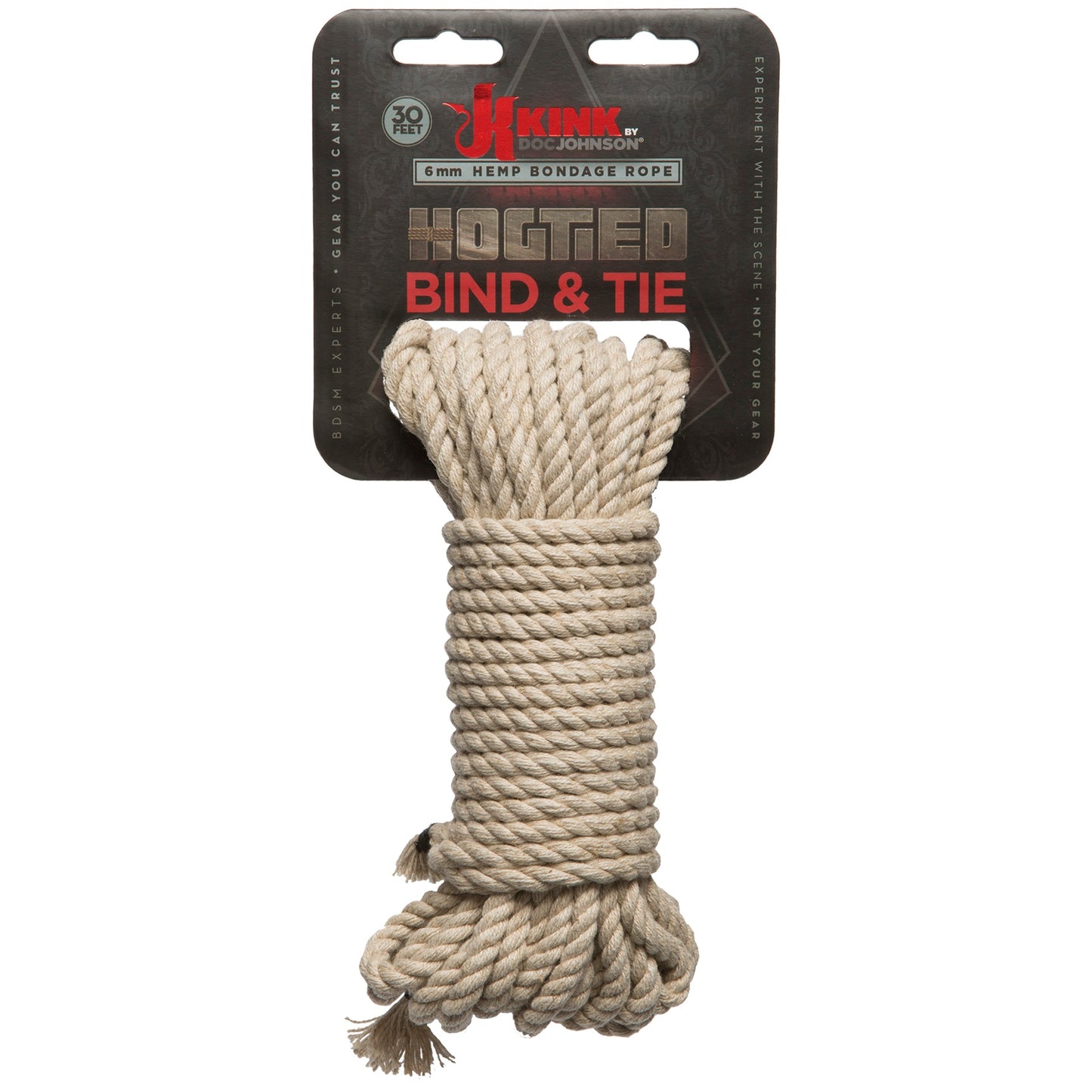 Bond & Tie Hemp Bondage Rope - 30 Ft. - Not Very Vanilla