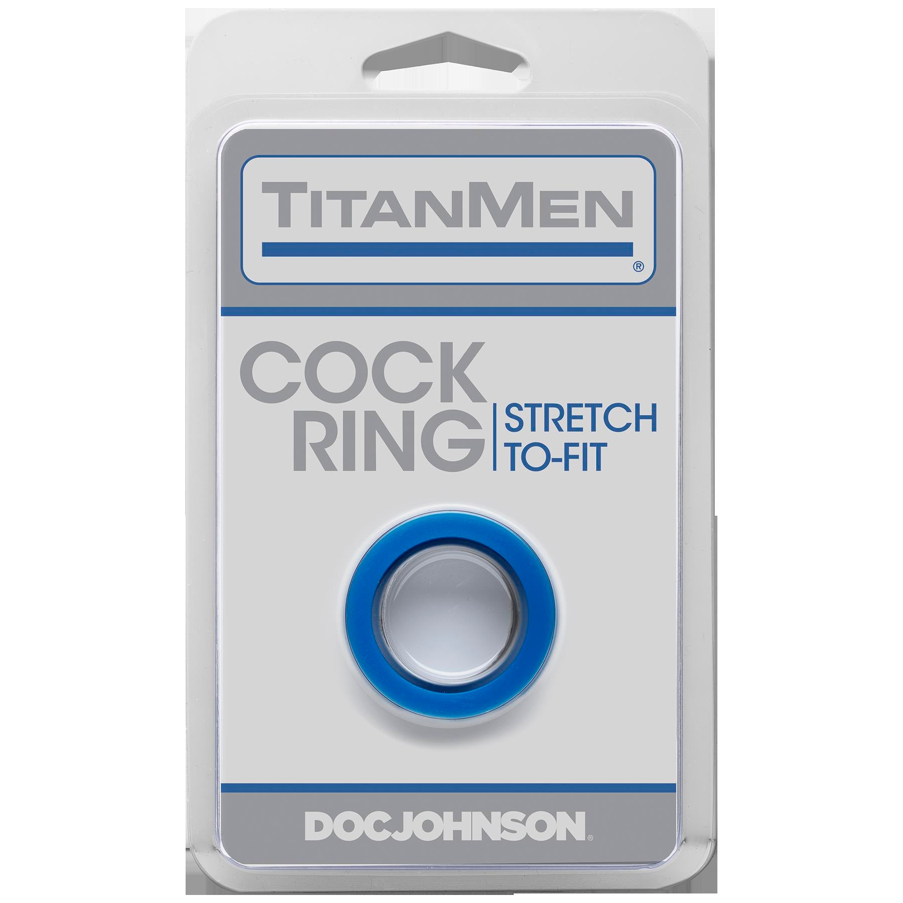 Titanmen Cock Ring - Blue - Not Very Vanilla