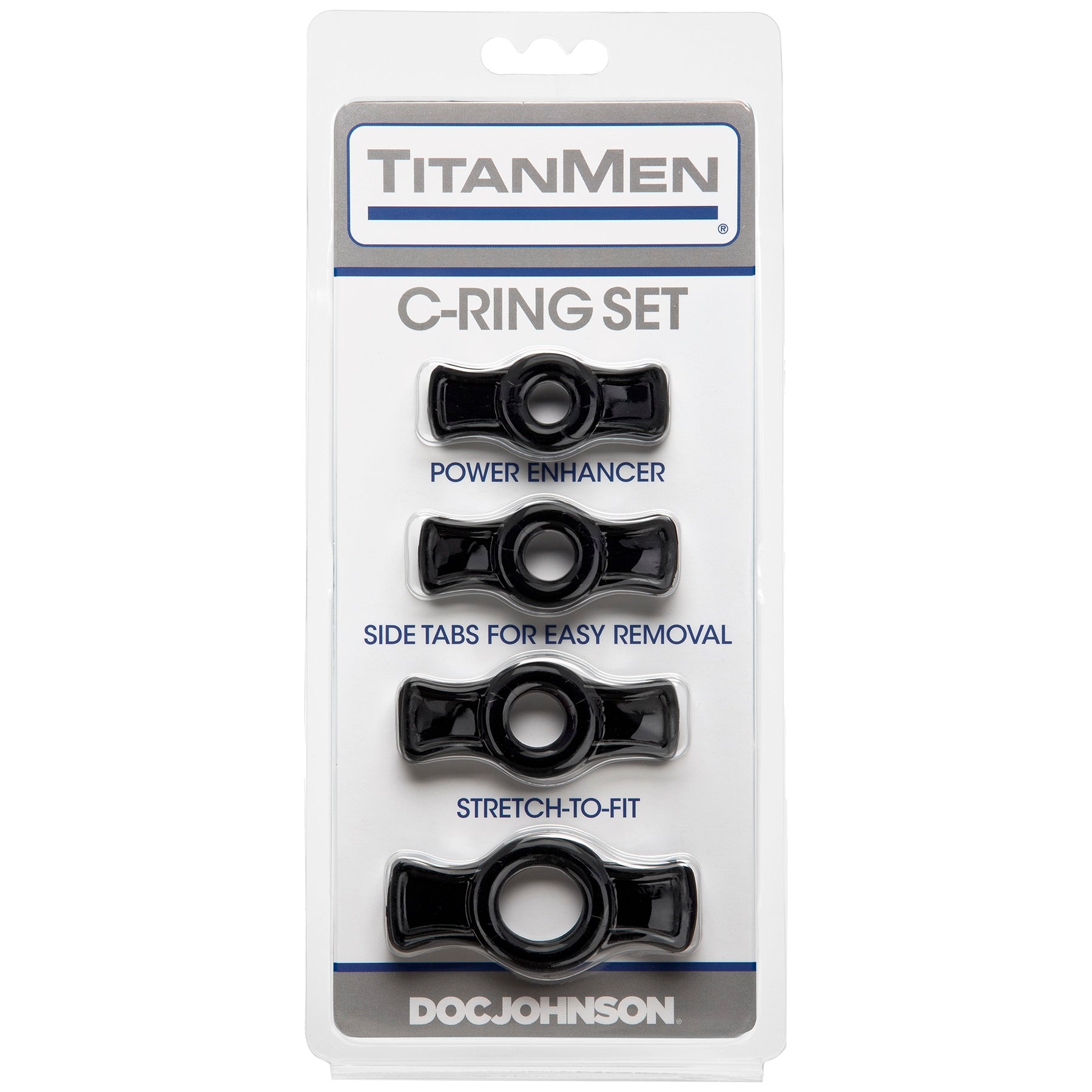 Titanmen Cock Ring Set - Black - Not Very Vanilla