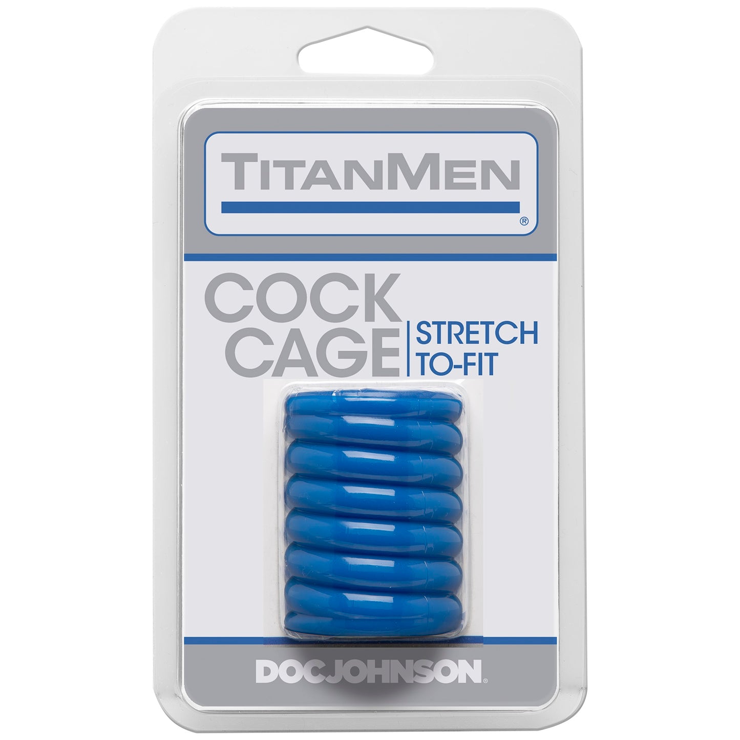 Titanmen Cock Cage - Blue - Not Very Vanilla