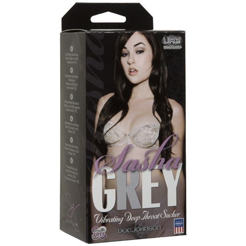 Sasha Grey Vibrating Deep Throat Ultraskyn Sucker - Not Very Vanilla