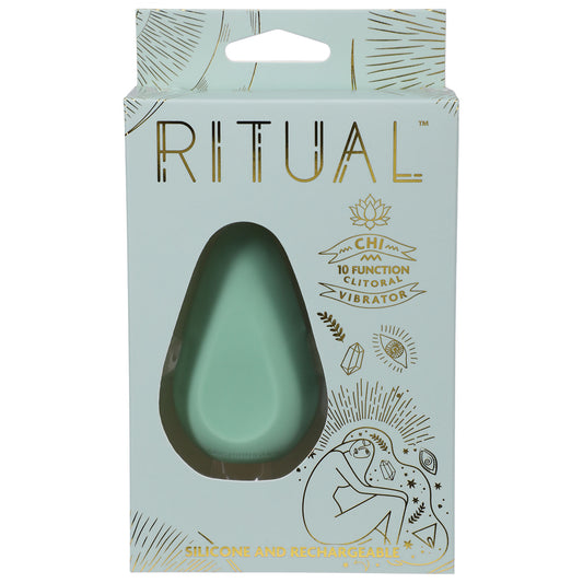 Ritual - Chi - Rechargeable Silicone Clit Vibe - Mint - Not Very Vanilla