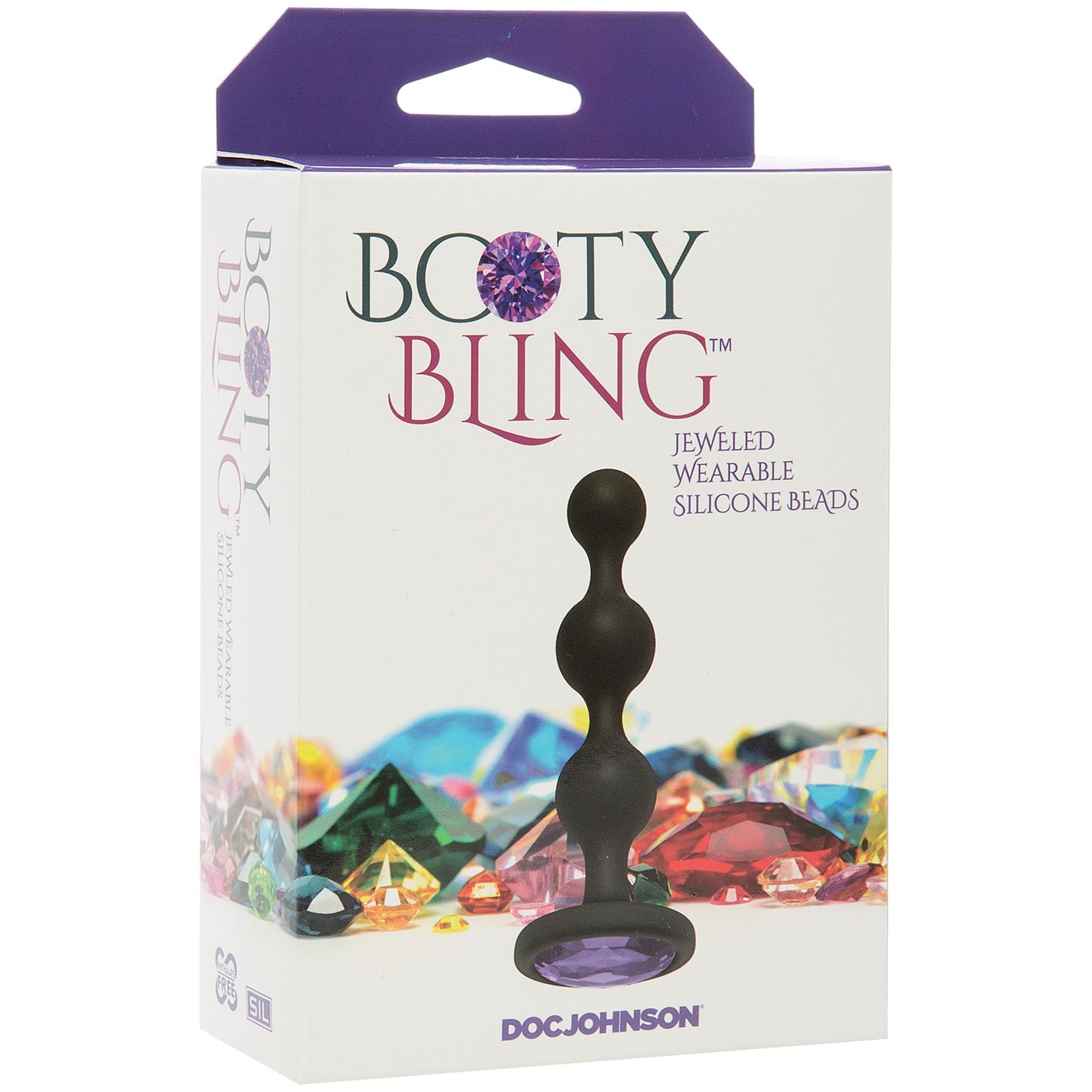 Booty Bling - Wearable Silicone Beads - Purple - Not Very Vanilla